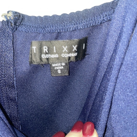 Trixxi Navy Blue Dress. Size S! - Picture 3 of 3